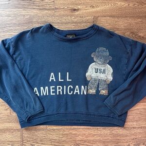 RARE Vintage Thompkins Ave Plymouth Mills All American Bear USA Made OS